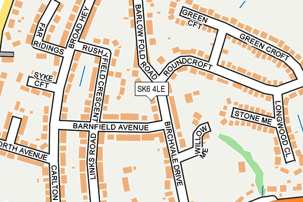 SK6 4LE map - OS OpenMap – Local (Ordnance Survey)
