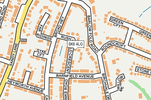 SK6 4LG map - OS OpenMap – Local (Ordnance Survey)