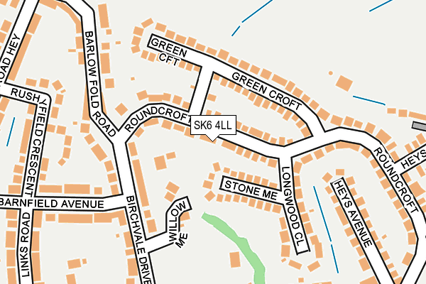 SK6 4LL map - OS OpenMap – Local (Ordnance Survey)