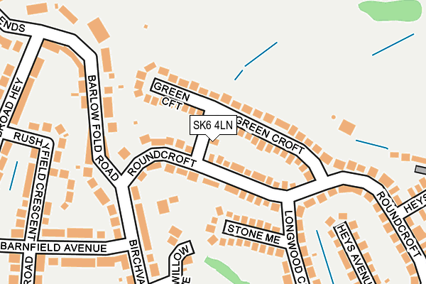 SK6 4LN map - OS OpenMap – Local (Ordnance Survey)