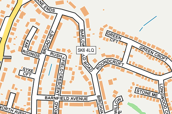 SK6 4LQ map - OS OpenMap – Local (Ordnance Survey)