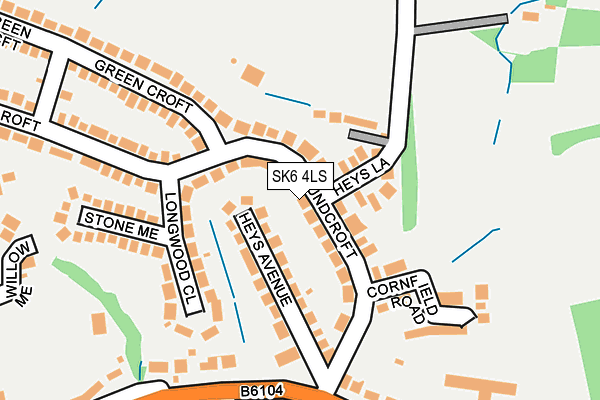 SK6 4LS map - OS OpenMap – Local (Ordnance Survey)