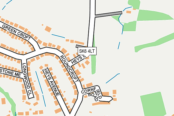 SK6 4LT map - OS OpenMap – Local (Ordnance Survey)