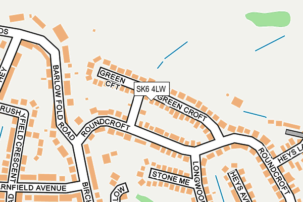 SK6 4LW map - OS OpenMap – Local (Ordnance Survey)