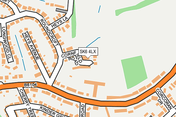 SK6 4LX map - OS OpenMap – Local (Ordnance Survey)