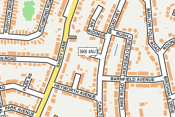SK6 4NJ map - OS OpenMap – Local (Ordnance Survey)