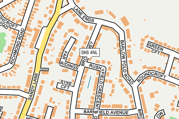 SK6 4NL map - OS OpenMap – Local (Ordnance Survey)