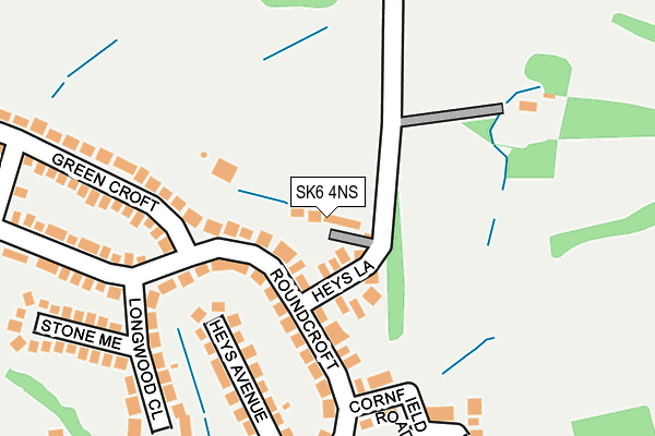 SK6 4NS map - OS OpenMap – Local (Ordnance Survey)
