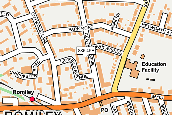 SK6 4PE map - OS OpenMap – Local (Ordnance Survey)