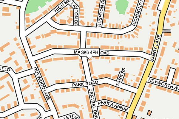 SK6 4PH map - OS OpenMap – Local (Ordnance Survey)