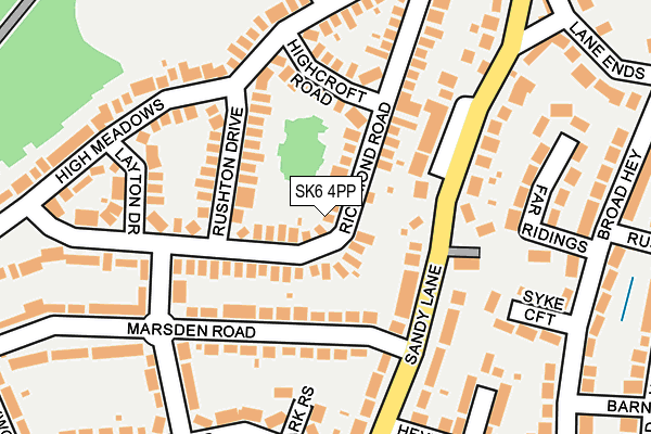 SK6 4PP map - OS OpenMap – Local (Ordnance Survey)
