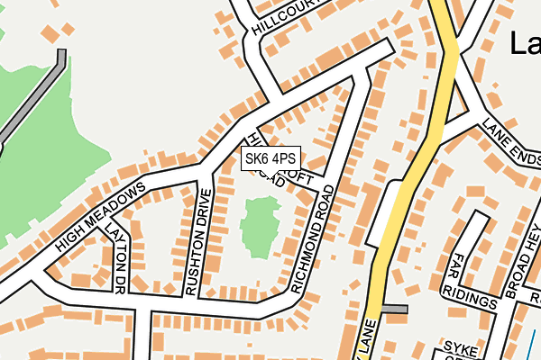 SK6 4PS map - OS OpenMap – Local (Ordnance Survey)