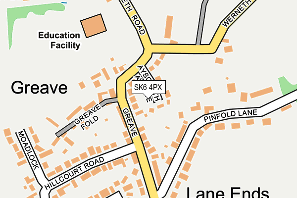SK6 4PX map - OS OpenMap – Local (Ordnance Survey)