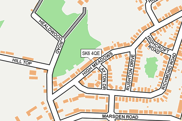 SK6 4QE map - OS OpenMap – Local (Ordnance Survey)