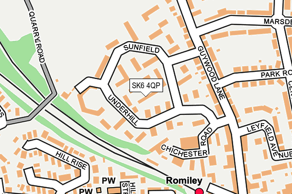 SK6 4QP map - OS OpenMap – Local (Ordnance Survey)