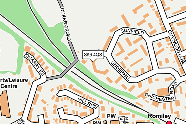 SK6 4QS map - OS OpenMap – Local (Ordnance Survey)