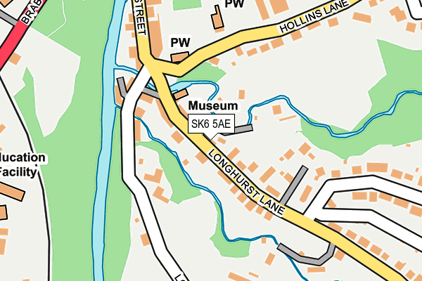 SK6 5AE map - OS OpenMap – Local (Ordnance Survey)