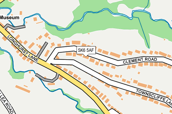 SK6 5AF map - OS OpenMap – Local (Ordnance Survey)
