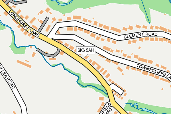 SK6 5AH map - OS OpenMap – Local (Ordnance Survey)