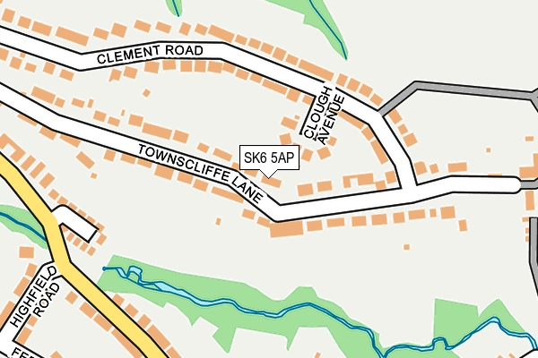SK6 5AP map - OS OpenMap – Local (Ordnance Survey)