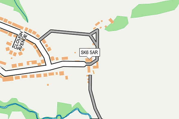 SK6 5AR map - OS OpenMap – Local (Ordnance Survey)