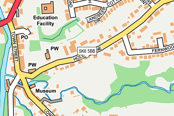 Map of HOLLINS WOOD LIMITED at local scale