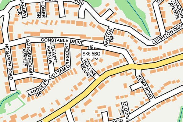 SK6 5BQ map - OS OpenMap – Local (Ordnance Survey)