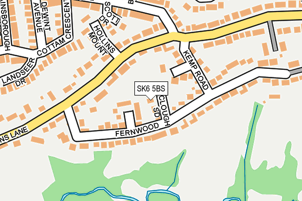 SK6 5BS map - OS OpenMap – Local (Ordnance Survey)