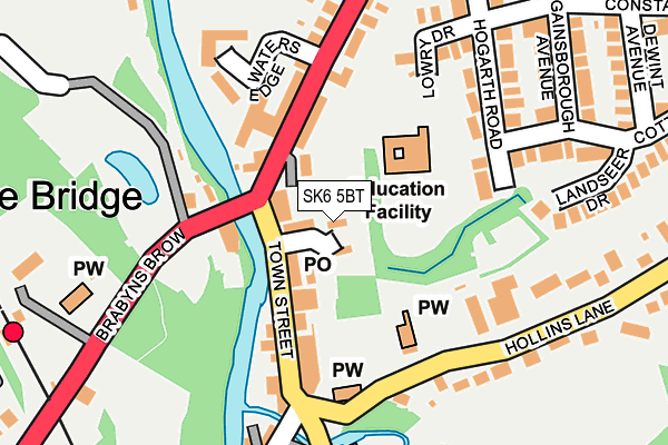 SK6 5BT map - OS OpenMap – Local (Ordnance Survey)