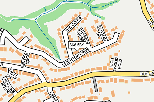 SK6 5BY map - OS OpenMap – Local (Ordnance Survey)