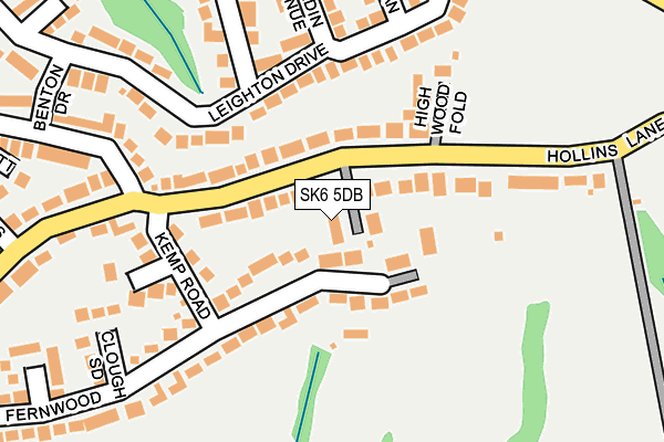 SK6 5DB map - OS OpenMap – Local (Ordnance Survey)