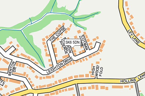 SK6 5DN map - OS OpenMap – Local (Ordnance Survey)