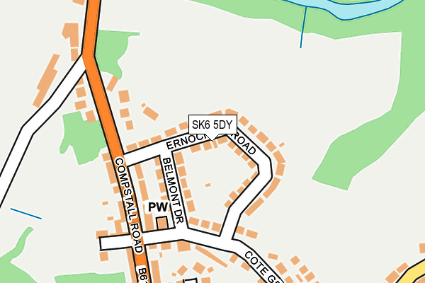 SK6 5DY map - OS OpenMap – Local (Ordnance Survey)