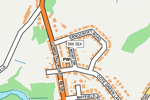 SK6 5EA map - OS OpenMap – Local (Ordnance Survey)