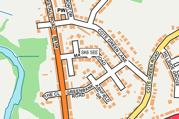 SK6 5EE map - OS OpenMap – Local (Ordnance Survey)