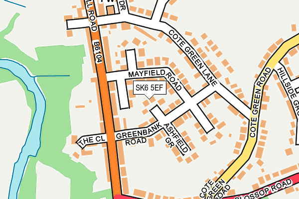 SK6 5EF map - OS OpenMap – Local (Ordnance Survey)