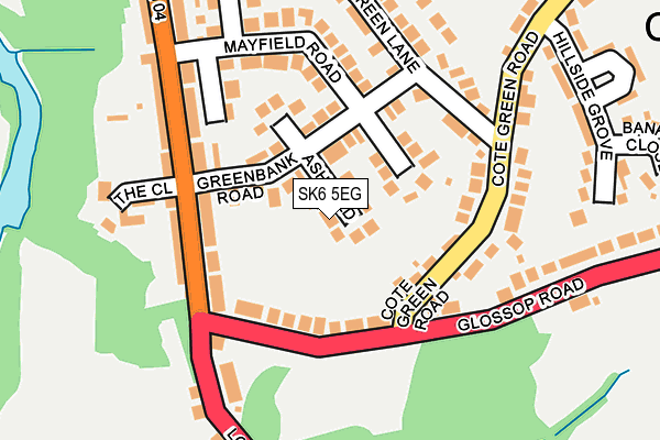 SK6 5EG map - OS OpenMap – Local (Ordnance Survey)