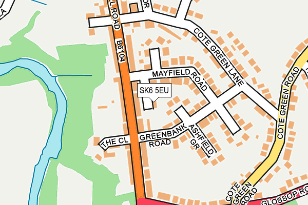 SK6 5EU map - OS OpenMap – Local (Ordnance Survey)