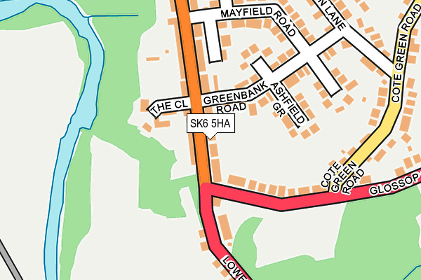SK6 5HA map - OS OpenMap – Local (Ordnance Survey)