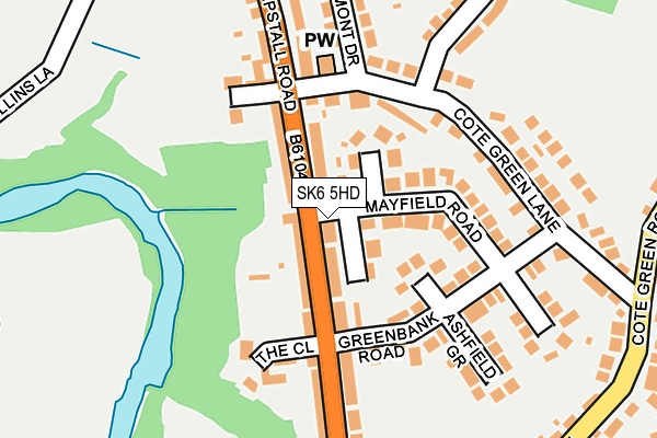 SK6 5HD map - OS OpenMap – Local (Ordnance Survey)