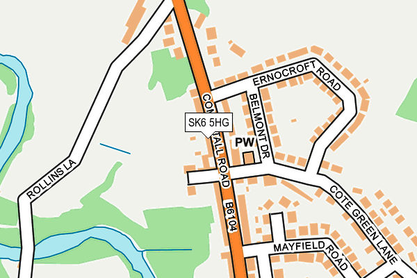 SK6 5HG map - OS OpenMap – Local (Ordnance Survey)
