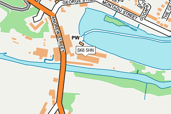 SK6 5HN map - OS OpenMap – Local (Ordnance Survey)