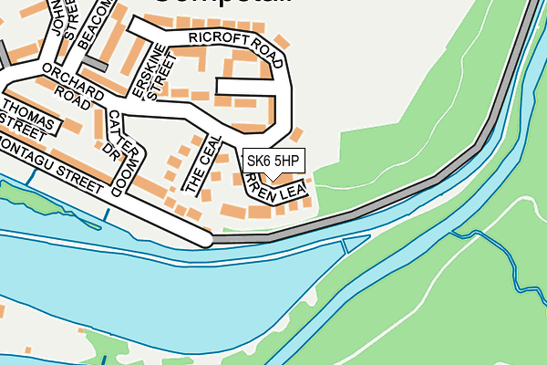 SK6 5HP map - OS OpenMap – Local (Ordnance Survey)