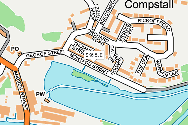 SK6 5JE map - OS OpenMap – Local (Ordnance Survey)