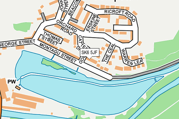 SK6 5JF map - OS OpenMap – Local (Ordnance Survey)