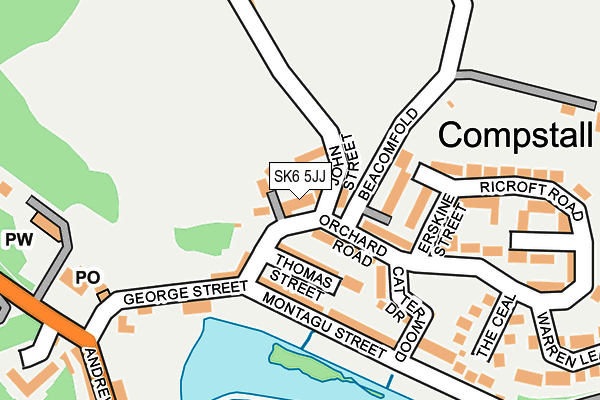 SK6 5JJ map - OS OpenMap – Local (Ordnance Survey)