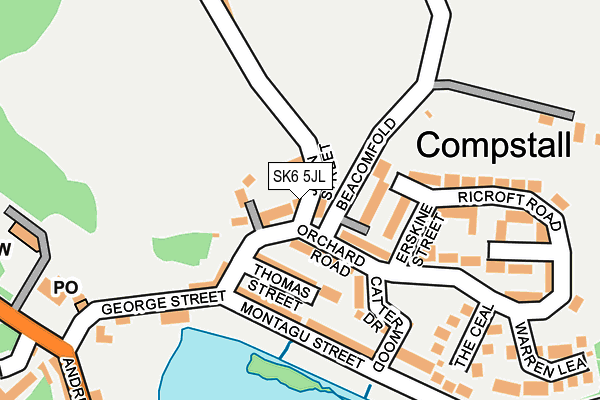 SK6 5JL map - OS OpenMap – Local (Ordnance Survey)
