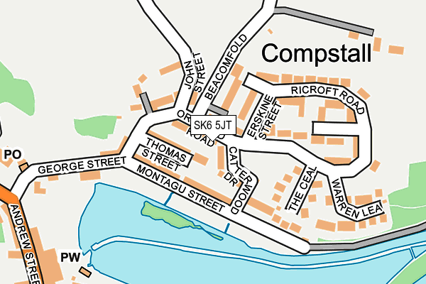 SK6 5JT map - OS OpenMap – Local (Ordnance Survey)