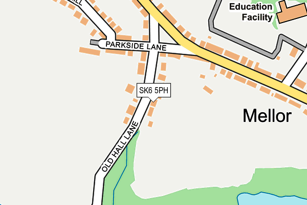 SK6 5PH map - OS OpenMap – Local (Ordnance Survey)