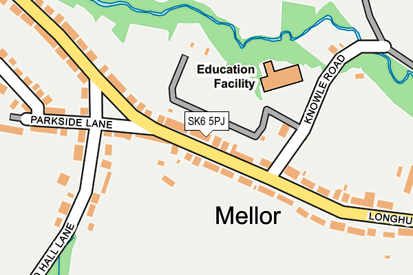 Map of MELLOR GARDEN SERVICES LTD at local scale